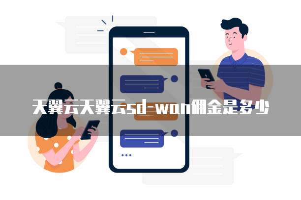 天翼云天翼云sd-wan佣金是多少
