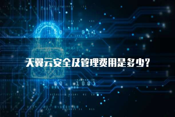 天翼云安全及管理费用是多少？