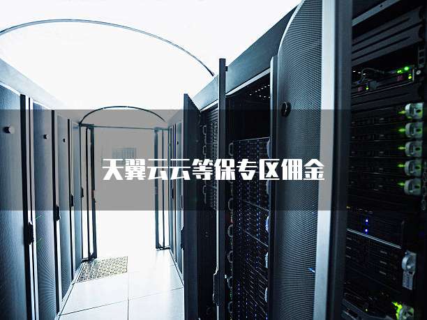 天翼云云等保专区佣金