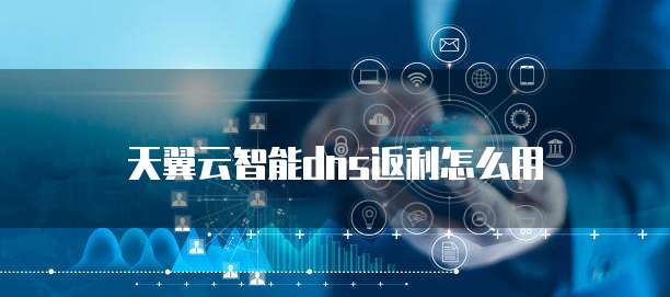 天翼云智能dns返利怎么用