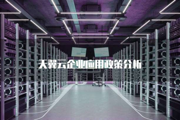 天翼云企业应用政策分析