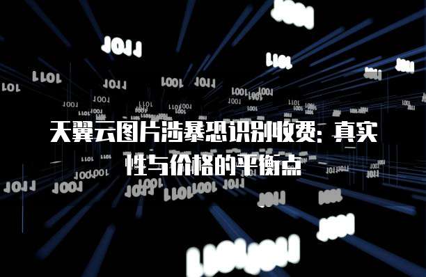 天翼云图片涉暴恐识别收费: 真实性与价格的平衡点