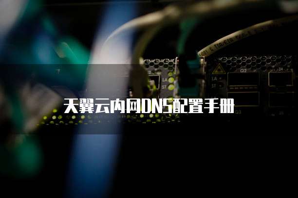 天翼云内网DNS配置手册