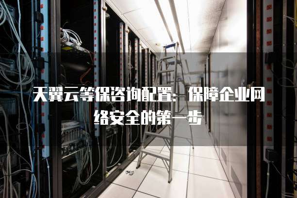 天翼云等保咨询配置:保障企业网络安全的第一步