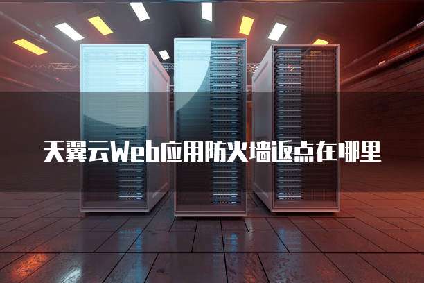 天翼云Web应用防火墙返点在哪里