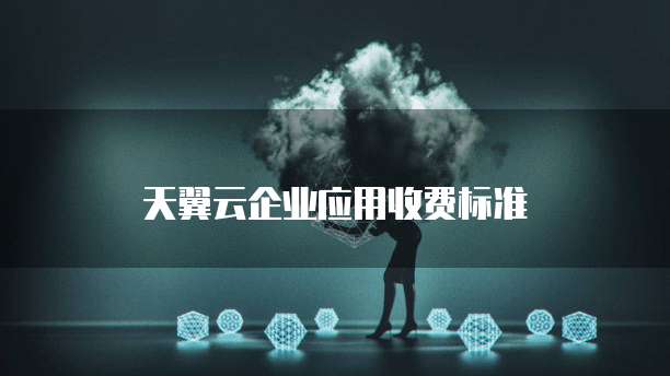 天翼云企业应用收费标准