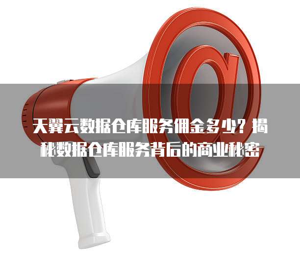 天翼云数据仓库服务佣金多少？揭秘数据仓库服务背后的商业秘密