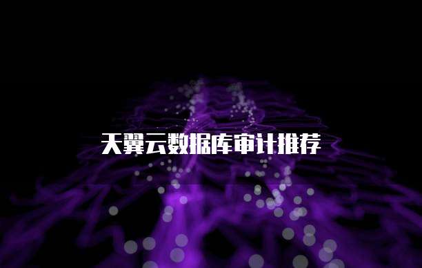 天翼云数据库审计推荐