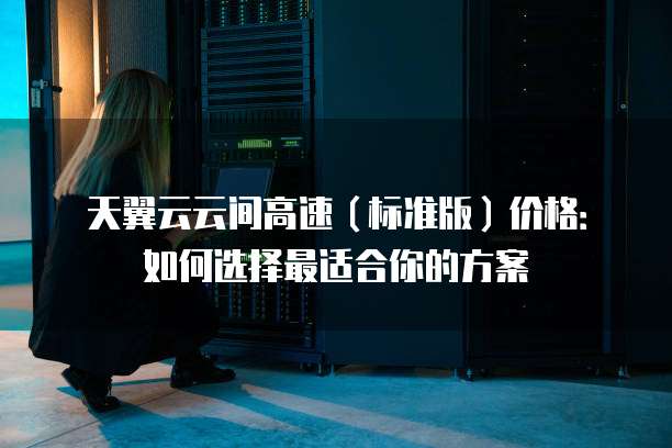 天翼云云间高速(标准版)价格:如何选择最适合你的方案
