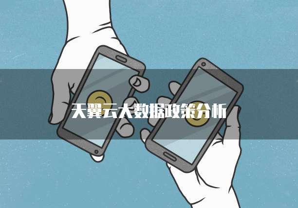 天翼云大数据政策分析
