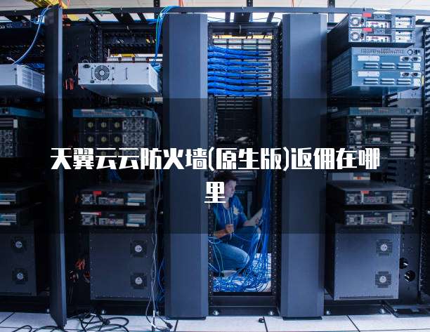 天翼云云防火墙(原生版)返佣在哪里