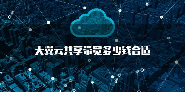 天翼云共享带宽多少钱合适
