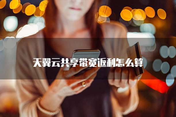 天翼云共享带宽返利怎么算