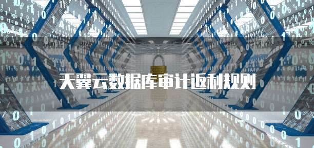 天翼云数据库审计返利规则
