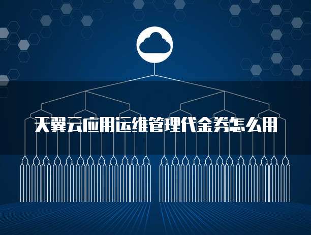天翼云应用运维管理代金券怎么用