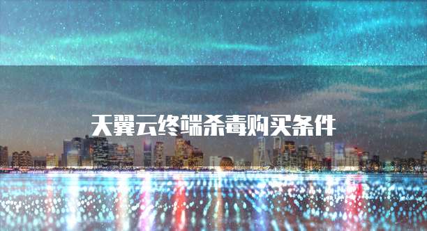 天翼云终端杀毒购买条件