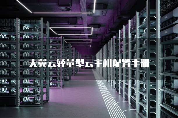 天翼云轻量型云主机配置手册