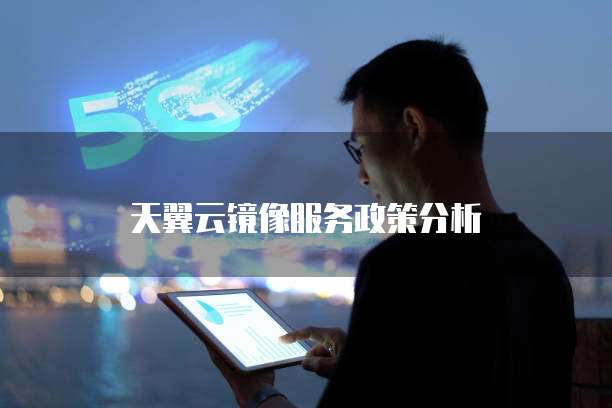 天翼云镜像服务政策分析