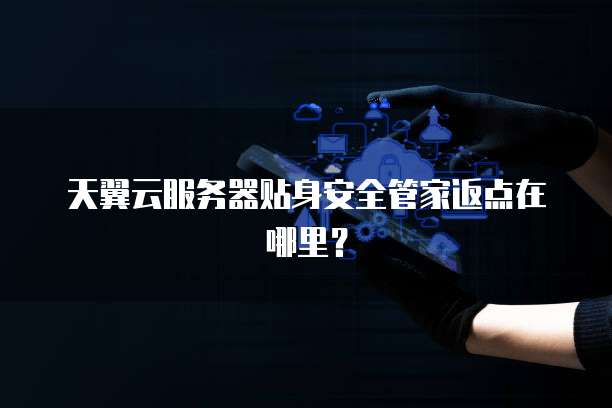 天翼云服务器贴身安全管家返点在哪里?