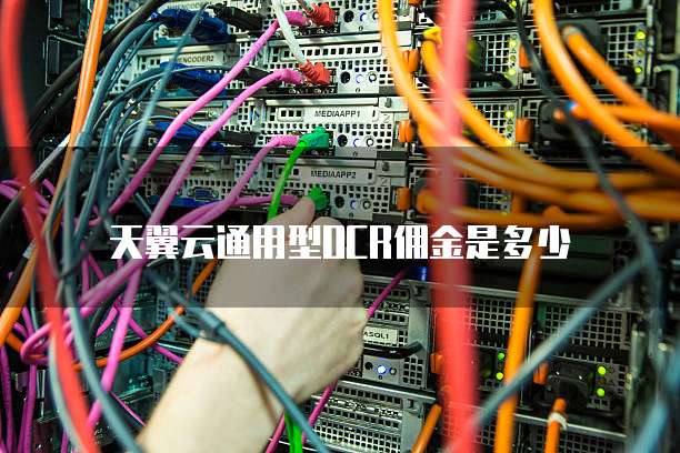 天翼云通用型OCR佣金是多少