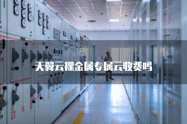 天翼云裸金属专属云收费吗