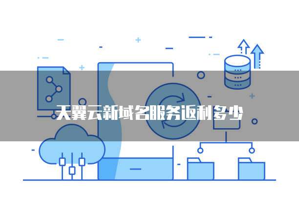 天翼云新域名服务返利多少