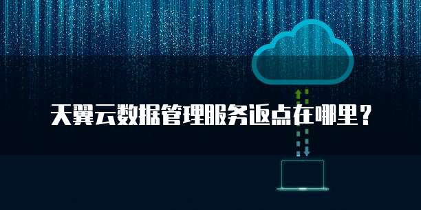天翼云数据管理服务返点在哪里?
