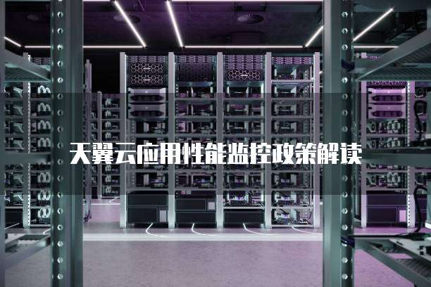 天翼云应用性能监控政策解读