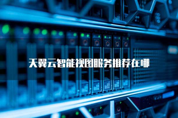 天翼云智能视图服务推荐在哪