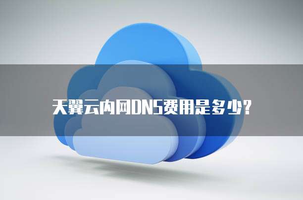 天翼云内网DNS费用是多少?