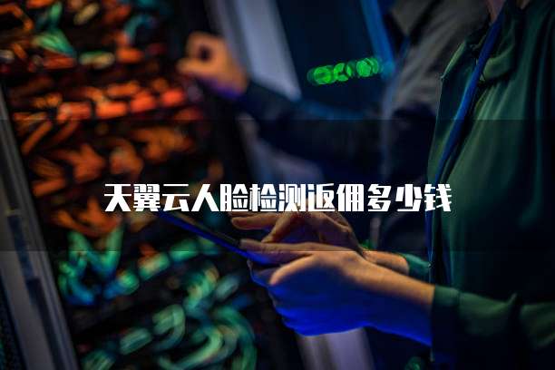 天翼云人脸检测返佣多少钱