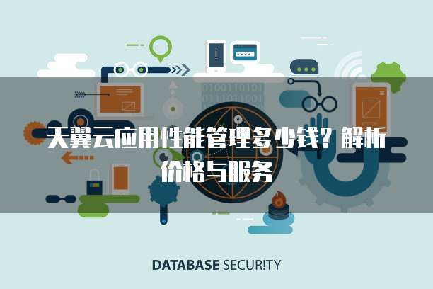 天翼云应用性能管理多少钱?解析价格与服务