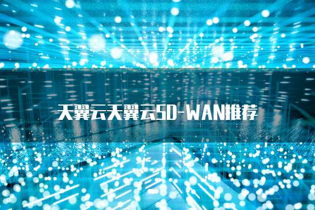 天翼云天翼云SD-WAN推荐