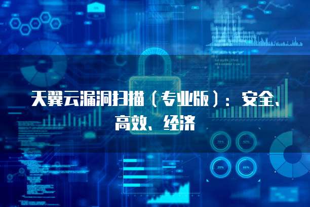 天翼云漏洞扫描(专业版):安全、高效、经济