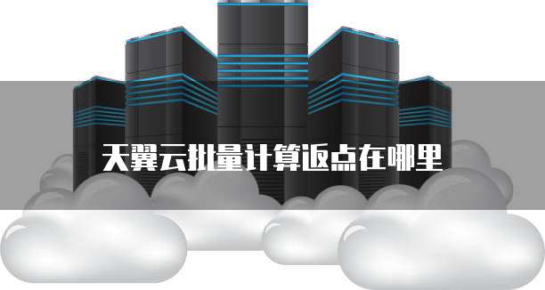 天翼云批量计算返点在哪里