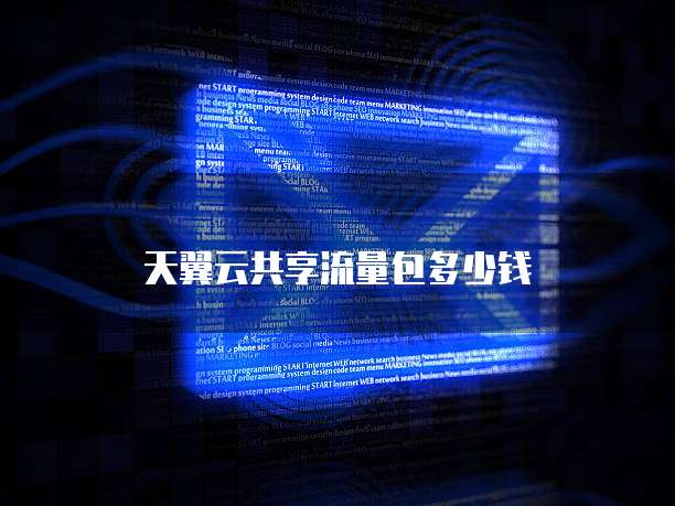 天翼云共享流量包多少钱