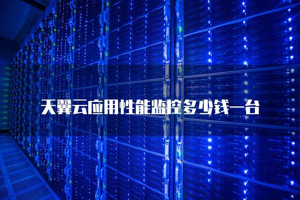 天翼云应用性能监控多少钱一台