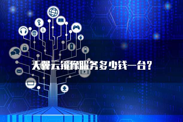 天翼云镜像服务多少钱一台?