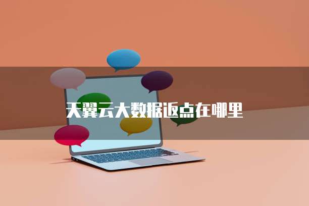 天翼云大数据返点在哪里