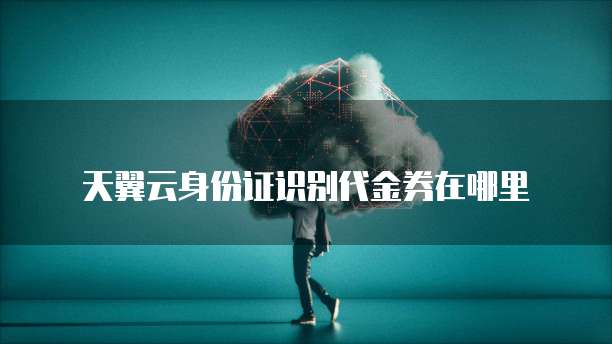 天翼云身份证识别代金券在哪里