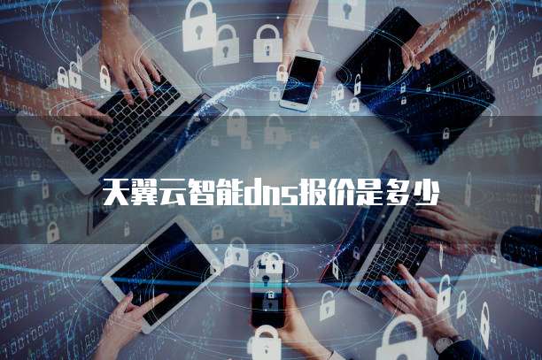 天翼云智能dns报价是多少