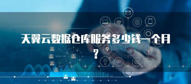 天翼云数据仓库服务多少钱一个月?