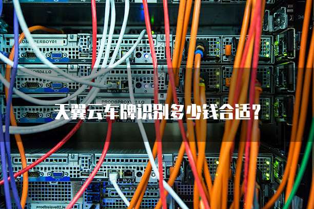 天翼云车牌识别多少钱合适?