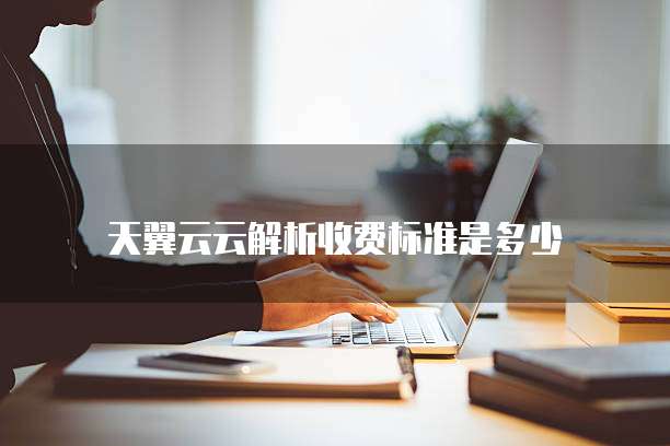 天翼云云解析收费标准是多少