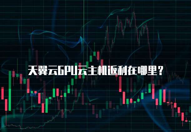 天翼云GPU云主机返利在哪里?