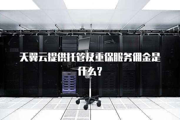 天翼云提供托管及重保服务佣金是什么？