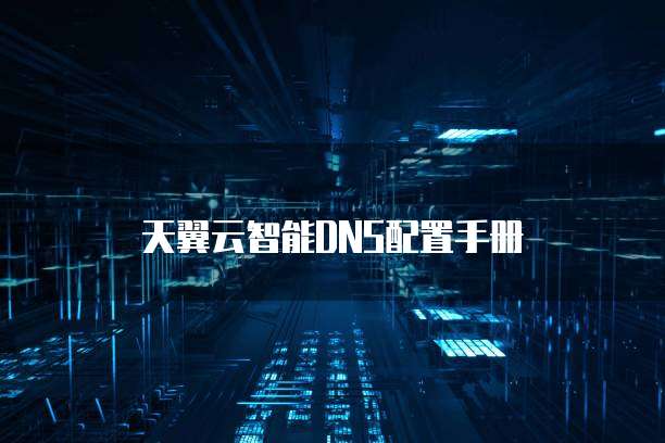 天翼云智能DNS配置手册