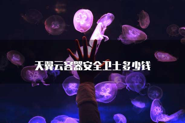 天翼云容器安全卫士多少钱