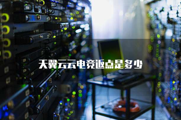 天翼云云电竞返点是多少