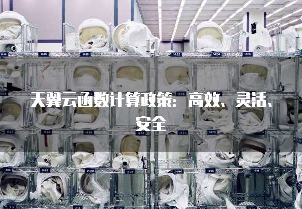 天翼云函数计算政策:高效、灵活、安全